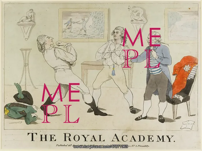 : Satirical cartoon, The Royal Academy : Satirical cartoon, The Royal Academy