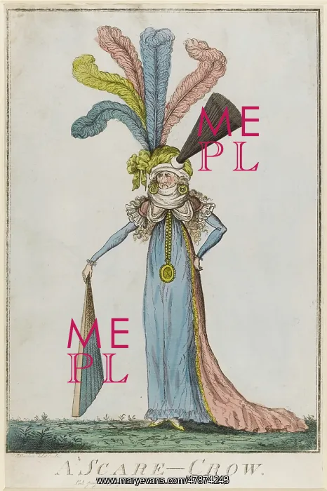 : Satirical cartoon, A scare-crow : Satirical cartoon, A scare-crow