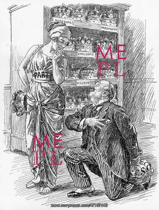 : Satirical comment on the sale of honours : Satirical comment on the sale of honours