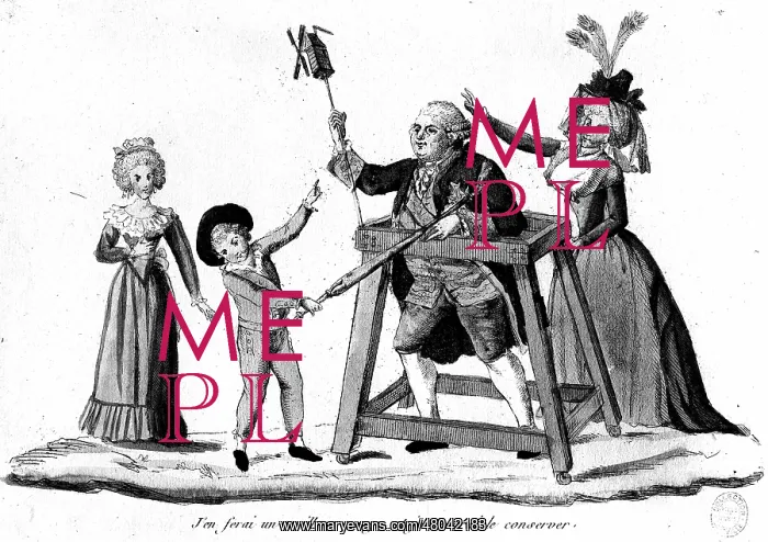 : Satirical Engraving Against the King : Satirical Engraving Against the King