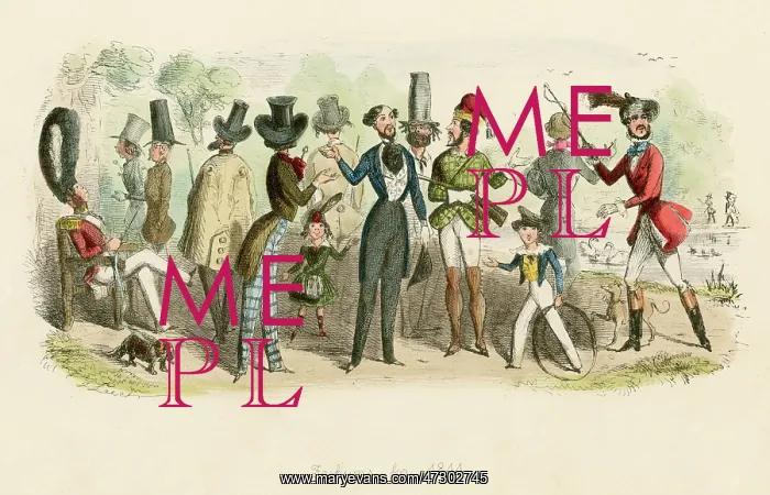 : Satirical Fashions 1844 : Satirical Fashions 1844