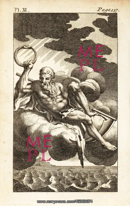 : Saturn, Roman god of generation, dissolution, plenty, wealth : Saturn, Roman god of generation, dissolution, plenty, wealth
