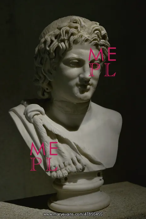 : Satyr's head. Mid-2nd century AD. Roman Empire. Marble : Satyr's head. Mid-2nd century AD. Roman Empire. Marble