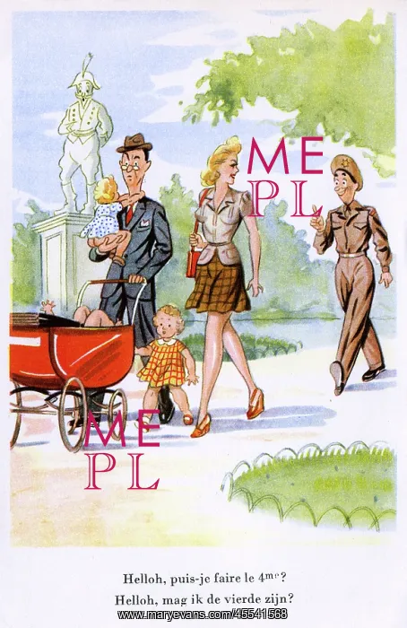 : Saucy Postcard - Option for a fourth child : Saucy Postcard - Option for a fourth child