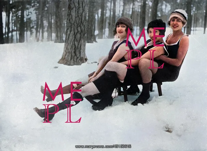 : SAUCY TRIO ON A SLEDGE : SAUCY TRIO ON A SLEDGE