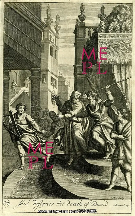 : Saul designs the death of David : Saul designs the death of David