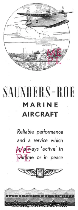 : Saunders-Roe - SARO Marine Aircraft : Saunders-Roe - SARO Marine Aircraft