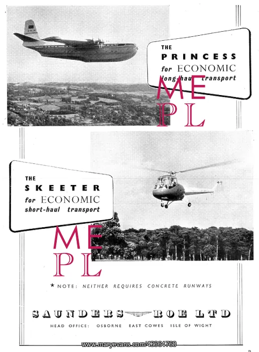 : Saunders-Roe SARO - Princess Skeeter : Saunders-Roe SARO - Princess Skeeter