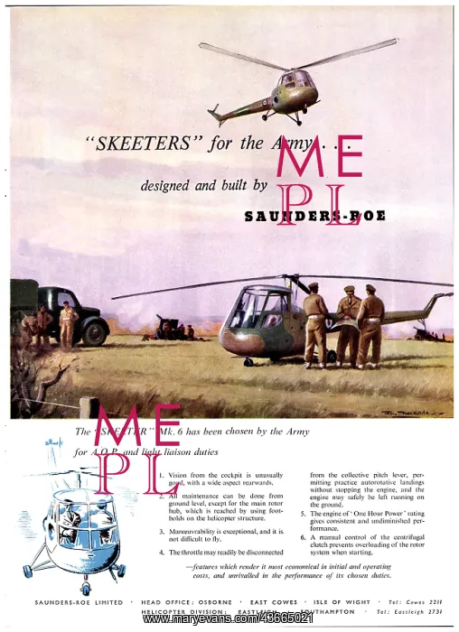 : Saunders-Roe SARO Skeeter : Saunders-Roe SARO Skeeter