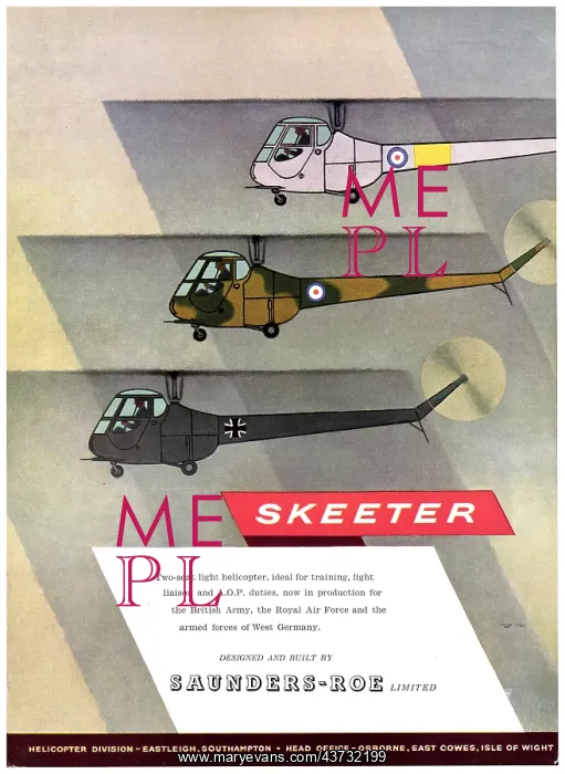 : Saunders-Roe - SARO Skeeter : Saunders-Roe - SARO Skeeter