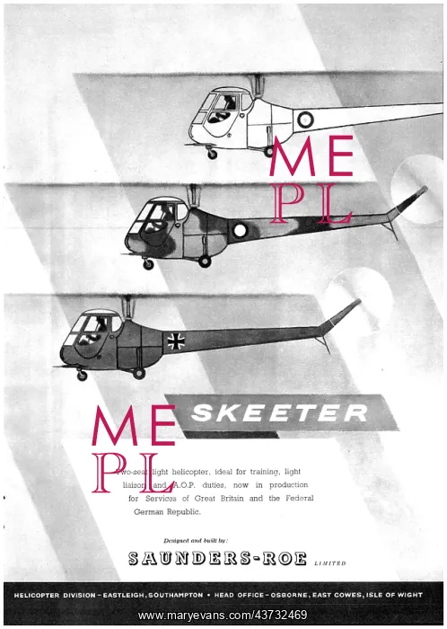 : Saunders Roe SARO Skeeter : Saunders Roe SARO Skeeter