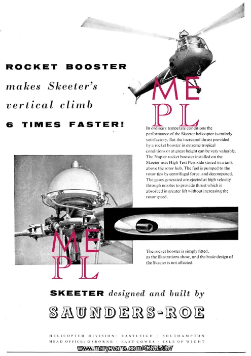 : Saunders-Roe - SARO Skeeter - Rocket Booster : Saunders-Roe - SARO Skeeter - Rocket Booster