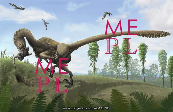 : Saurornitholestes seeks prey in burrows : Saurornitholestes seeks prey in burrows