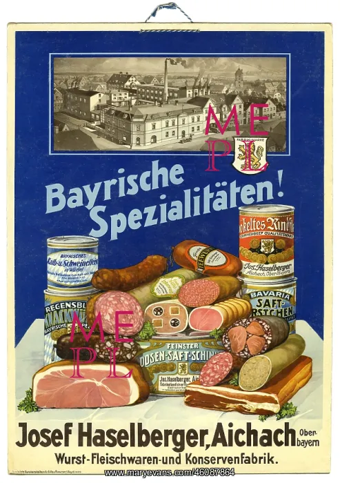 : Sausage and meat by Joseph Haselberger, Aichach : Sausage and meat by Joseph Haselberger, Aichach