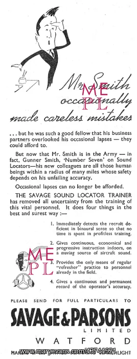 : The Savage Sound Locator Trainer 1940 : The Savage Sound Locator Trainer 1940