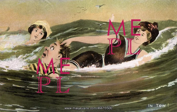 : Saved by a female Bather : Saved by a female Bather