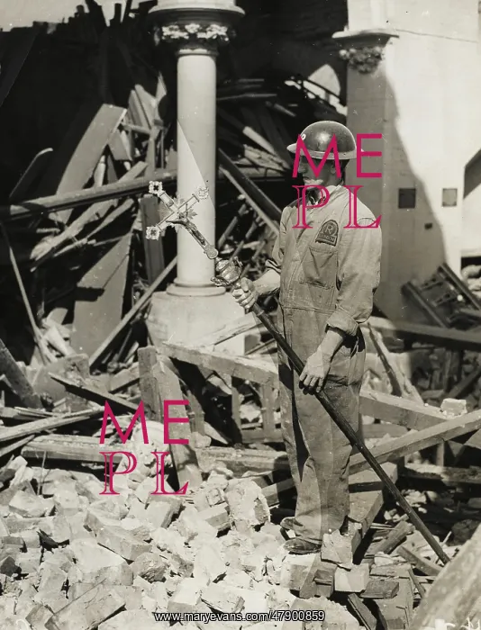 : Saving the processional cross - The Blitz : Saving the processional cross - The Blitz