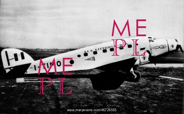 : Savoia Marchetti SM75 (side view, on the ground)-Ala Li : Savoia Marchetti SM75 (side view, on the ground)-Ala Li