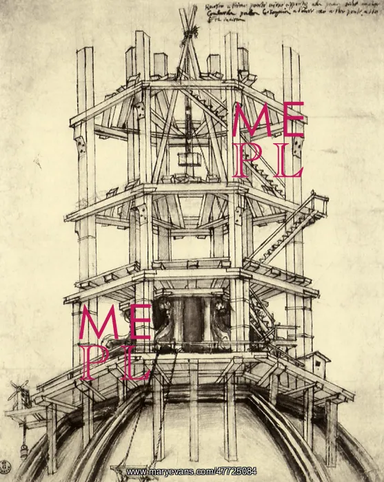 : Scaffolding for Repairs to the Lantern : Scaffolding for Repairs to the Lantern