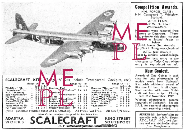  : Scalecraft Model Aircraft Kits - Recognition Range