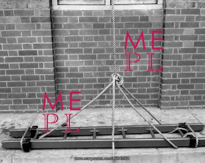 : Scaling ladder rescue drill demonstration, WW2 : Scaling ladder rescue drill demonstration, WW2