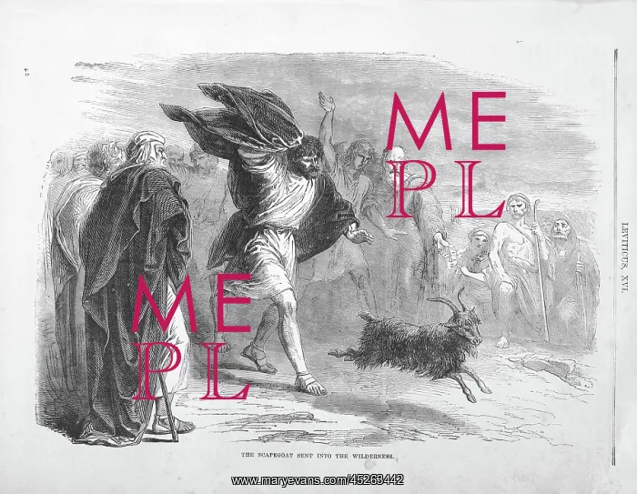 : The scapegoat Azazel sent into the wilderness : The scapegoat Azazel sent into the wilderness