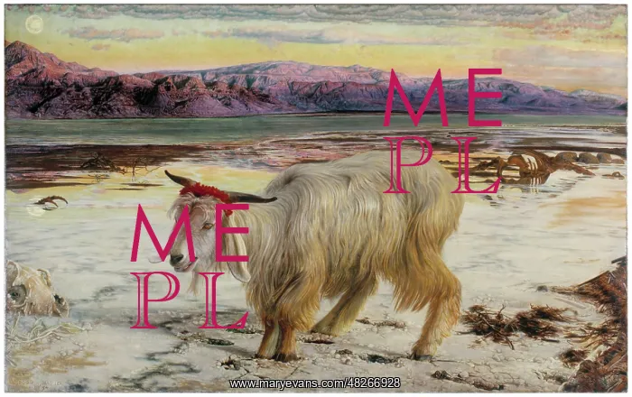 : The Scapegoat by Holman Hunt : The Scapegoat by Holman Hunt