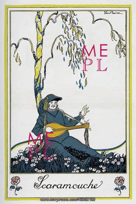 : Scaramouche playing his lute : Scaramouche playing his lute