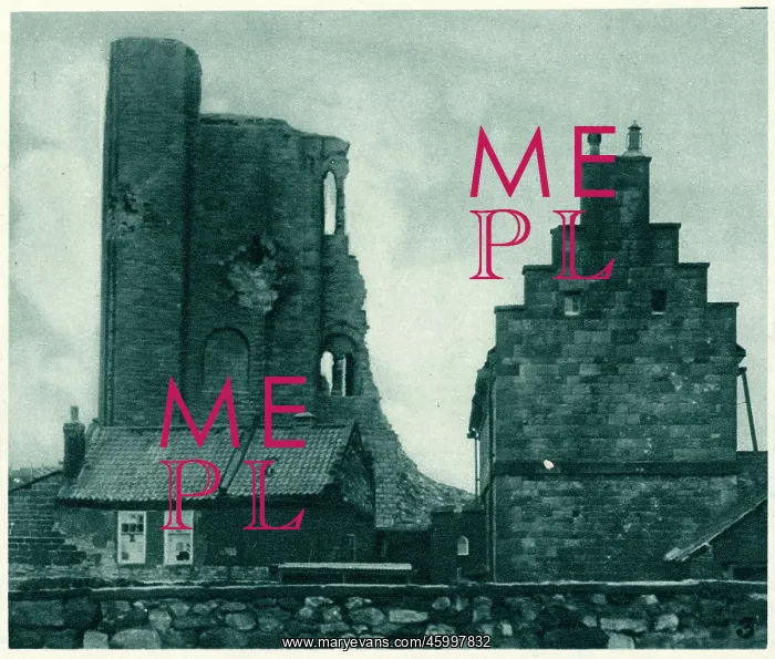  : Scarborough Castle, damaged by German shells