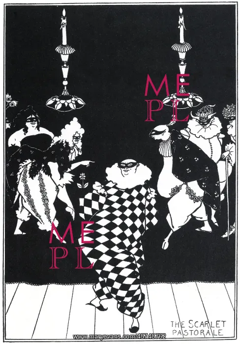 : The Scarlet Pastorale by Aubrey Beardsley : The Scarlet Pastorale by Aubrey Beardsley