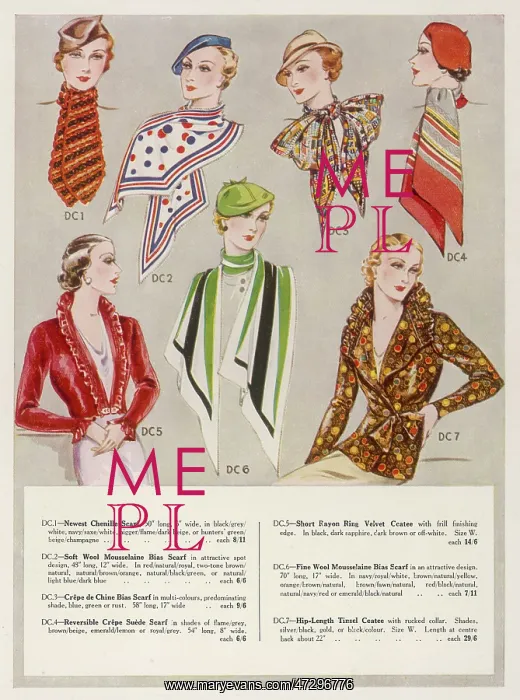 : SCARVES FROM 1933 : SCARVES FROM 1933