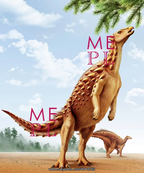 : A Scelidosaurus standing on its hind legs eating conifer ? : A Scelidosaurus standing on its hind legs eating conifer ?