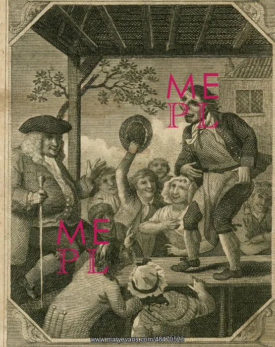  : Scene of 18th century entertainment