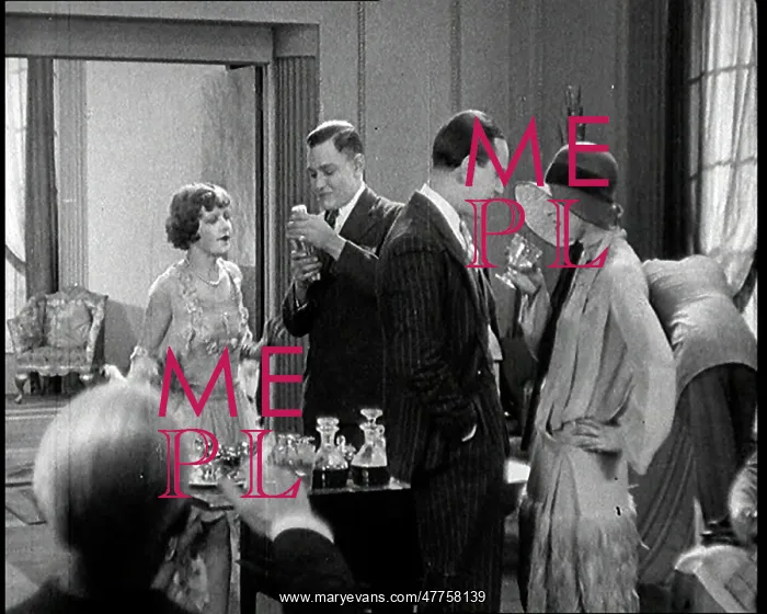 : Scene from a 1920s Film. A Group of Actors : Scene from a 1920s Film. A Group of Actors