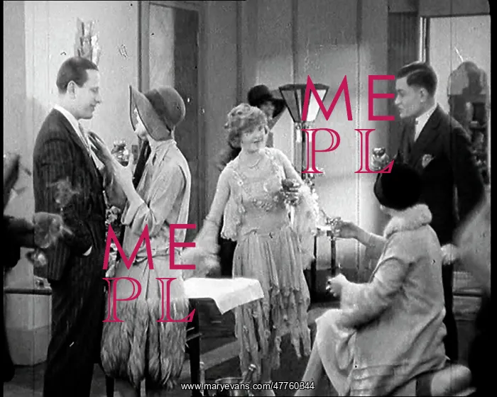 : Scene from a 1920s Film. A Group of Actors : Scene from a 1920s Film. A Group of Actors
