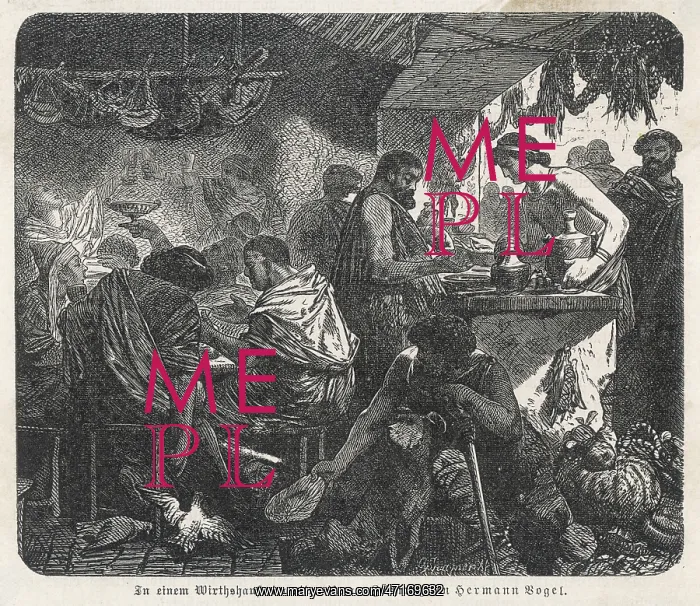  : Scene in an Ancient Roman tavern