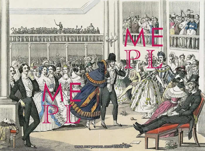 : Scene of a ball : Scene of a ball