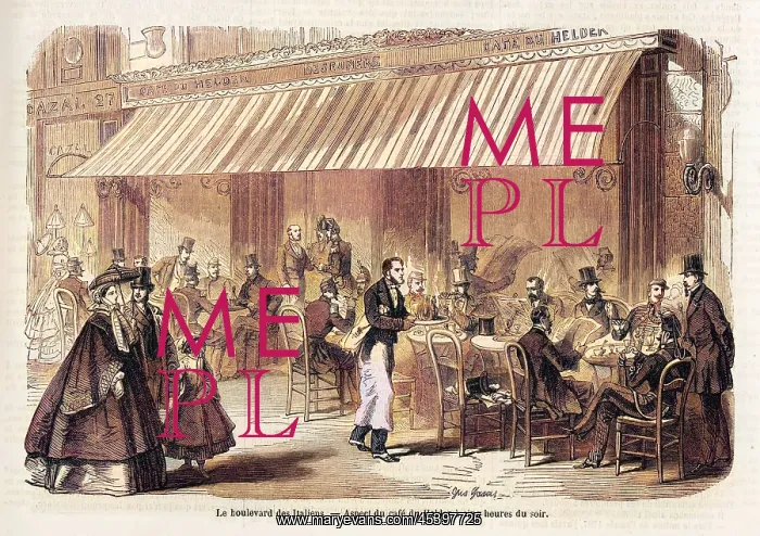: Scene on the Boulevard des Italiens, Paris : Scene on the Boulevard des Italiens, Paris