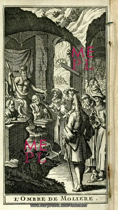 : Scene from Brecourt's play, L'Ombre de Moliere : Scene from Brecourt's play, L'Ombre de Moliere