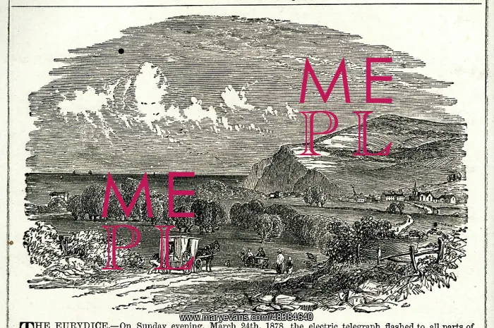 : Scene of the capsizing of HMS Eurydice, Isle of Wight : Scene of the capsizing of HMS Eurydice, Isle of Wight