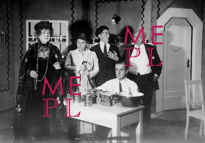 : Scene from the comedy The principle by Hermann Bahr, 1923 : Scene from the comedy The principle by Hermann Bahr, 1923