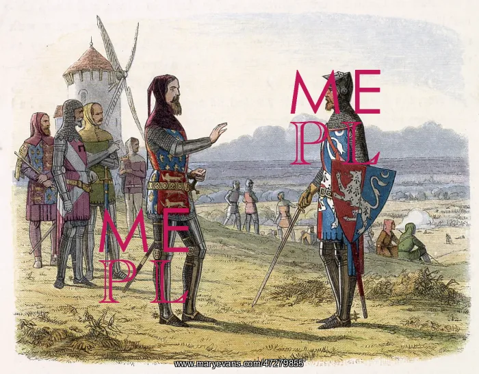: SCENE AT CRECY 1346 : SCENE AT CRECY 1346