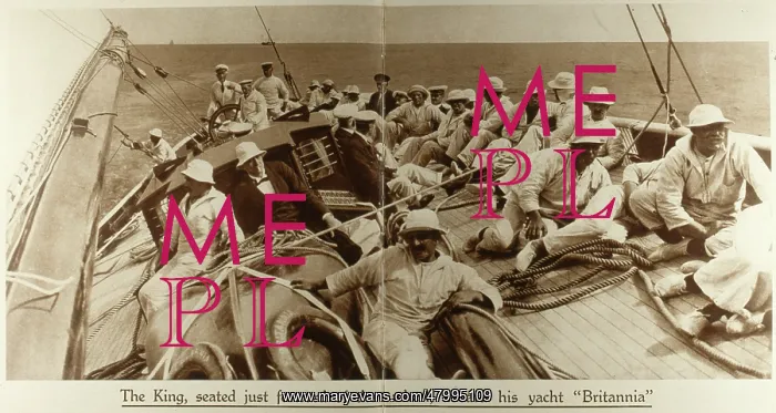 : Scene on deck the king's yacht, Britannia : Scene on deck the king's yacht, Britannia