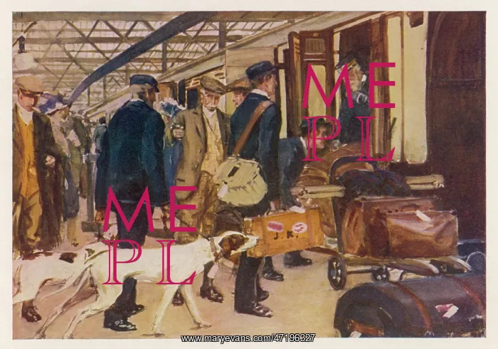: Scene at Euston Station : Scene at Euston Station