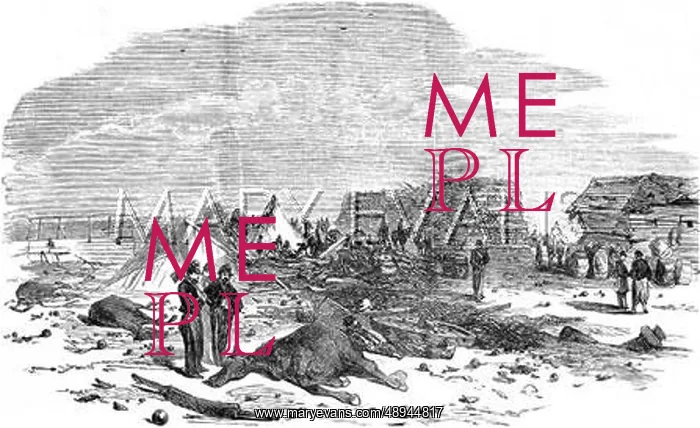 : The Scene after the Explosion at Inkerman Hill, Crimean War : The Scene after the Explosion at Inkerman Hill, Crimean War