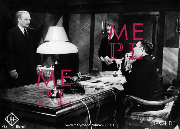 : Scene from the film Gold, 1934 : Scene from the film Gold, 1934