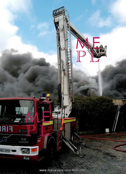 : Scene of fire at commercial premises, Penge : Scene of fire at commercial premises, Penge