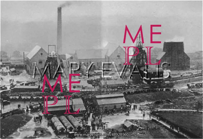 : The scene of Gresford Colliery, as viewed from the air : The scene of Gresford Colliery, as viewed from the air