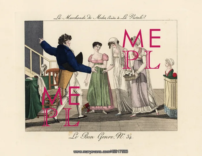 : Scene from La Marchande des Modes : Scene from La Marchande des Modes