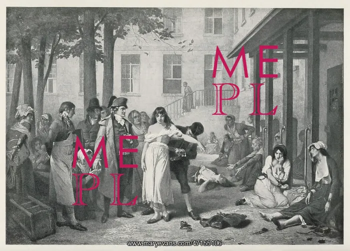 : Scene at La Salpetriere in Paris : Scene at La Salpetriere in Paris